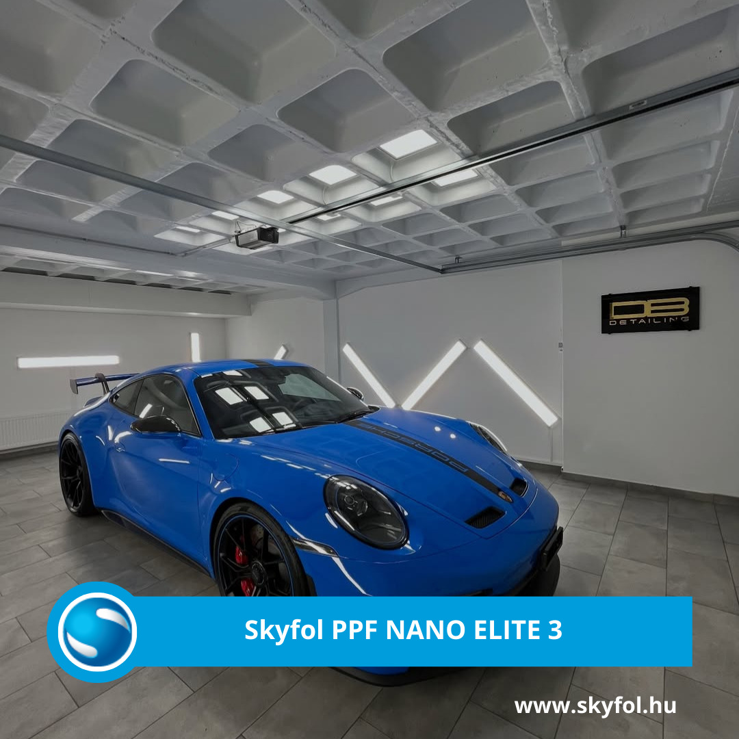 Skyfol PPF NANO ELITE 3Megerősített bevonattal rendelkezik, amely új szintre emeli a védelmet és teljesítményt. Iparágvezető foltállósággal, tökéletesen sima felülettel és ragyogó, magas fényű kivitelével prémium esztétikát nyújt.Főbb jellemzők:✅Öngyógyuló réteg ✅Kiemelkedő foltállóság✅Gyors, rugalmas és egyszerű telepítés@carsdetailing.db Skyfol PPF NANO ELITE 3Megerősített bevonattal rendelkezik, amely új szintre emeli a védelmet és teljesítményt. Iparágvezető foltállósággal, tökéletesen sima felülettel és ragyogó, magas fényű kivitelével prémium esztétikát nyújt.Főbb jellemzők:✅Öngyógyuló réteg ✅Kiemelkedő foltállóság✅Gyors, rugalmas és egyszerű telepítés@carsdetailing.db