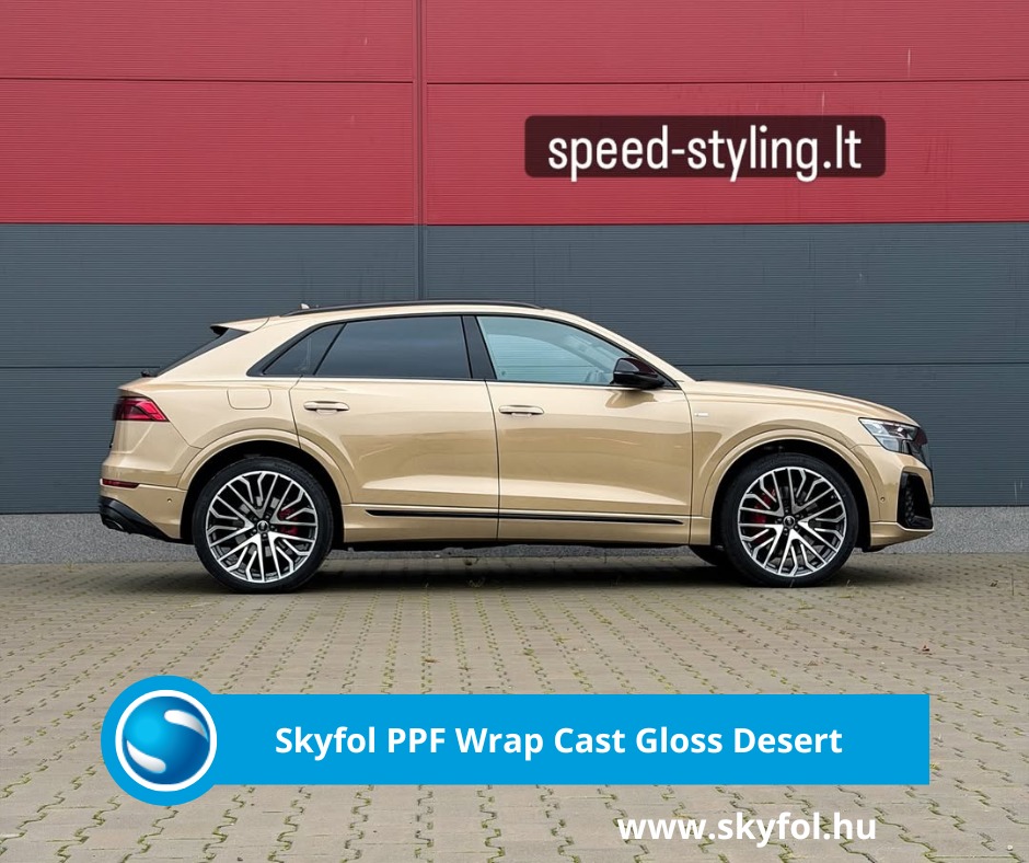 Skyfol PPF Wrap Cast Gloss Desert – a karosszériavédelem új szintje!Tedd autódat igazán egyedivé a lenyűgöző Desert árnyalattal! ????️ A különleges, lágy öntött poliuretán fólia megvédi az autód felületeit a kőfelverődésektől és karcolásoktól, kisebb mechanikai behatásoktól.Válassz a feltűnő vagy visszafogott színek közül, és élvezd az autód új, prémium megjelenését minden nap!@speedstyling Skyfol PPF Wrap Cast Gloss Desert – a karosszériavédelem új szintje!Tedd autódat igazán egyedivé a lenyűgöző Desert árnyalattal! ????️ A különleges, lágy öntött poliuretán fólia megvédi az autód felületeit a kőfelverődésektől és karcolásoktól, kisebb mechanikai behatásoktól.Válassz a feltűnő vagy visszafogott színek közül, és élvezd az autód új, prémium megjelenését minden nap!@speedstyling