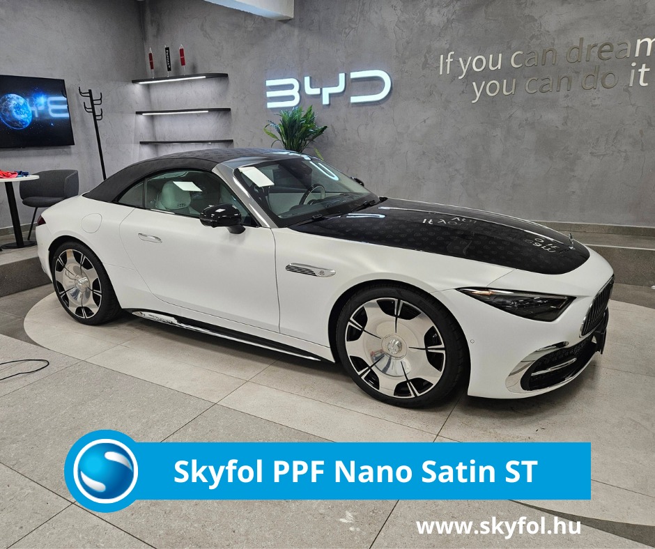 Mercedes Maybach szatén karosszériavédő fóliázás a @beze_dekor műhelyéből!Ez a különleges autó megérdemli, hogy prémium minőségű védelmet kapjon a külseje, ezért Skyfol PPF Nano Satin ST szatén kavicsvédő fólia került rá!✔️ Kőfelverődés elleni védelem✔️ Öngyógyuló felület✔️ Elegáns selyemfényű megjelenés✔️ Értékmegóvás a legmagasabb szintenMegvédenéd Te is az autódat a kőfelverődésektől? Kérj ajánlatot a kivitelezőinktől! (A linket a bioban találod.) Mercedes Maybach szatén karosszériavédő fóliázás a @beze_dekor műhelyéből!Ez a különleges autó megérdemli, hogy prémium minőségű védelmet kapjon a külseje, ezért Skyfol PPF Nano Satin ST szatén kavicsvédő fólia került rá!✔️ Kőfelverődés elleni védelem✔️ Öngyógyuló felület✔️ Elegáns selyemfényű megjelenés✔️ Értékmegóvás a legmagasabb szintenMegvédenéd Te is az autódat a kőfelverődésektől? Kérj ajánlatot a kivitelezőinktől! (A linket a bioban találod.)
